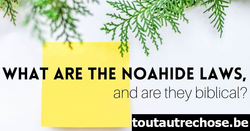 Quelles sont les Lois Noahide, et sont-elles bibliques ?